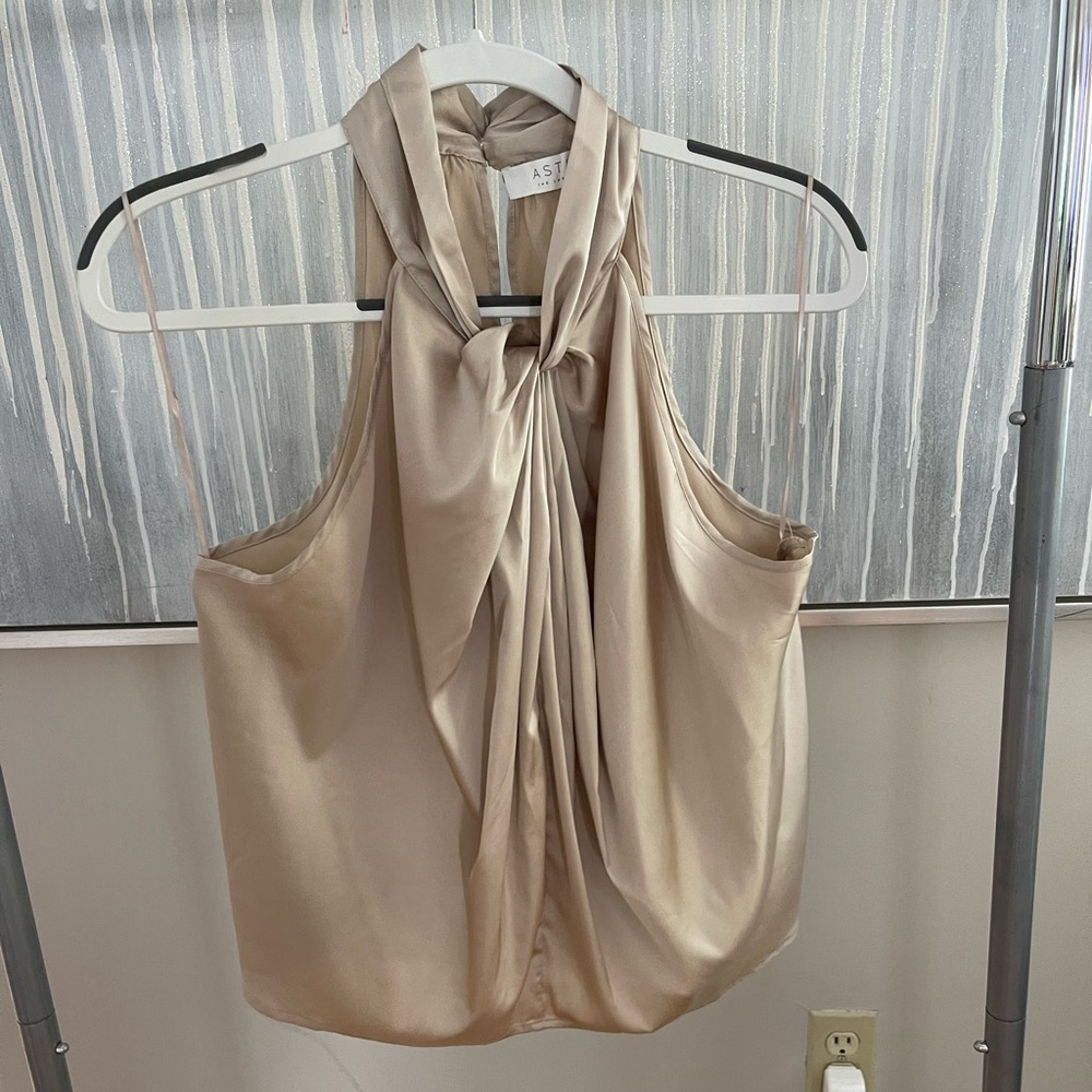 ASTR Champagne Silk Blouse - NEVER WORN